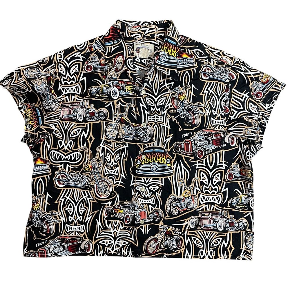 Art Of Eddy Y by Reyn Spooner Hawaiian Shirt THIS HAS BEEN REWORKED! Please Read